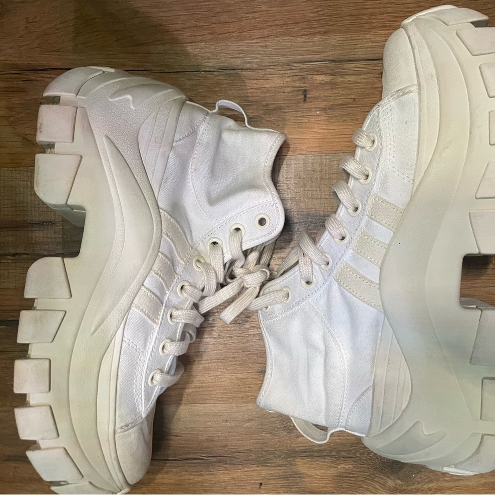 Chunky White High-Top Sneakers Adidas